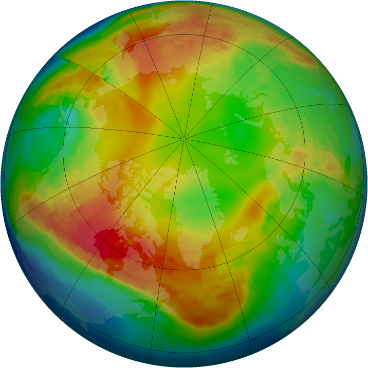Arctic ozone map for 28 January 2002